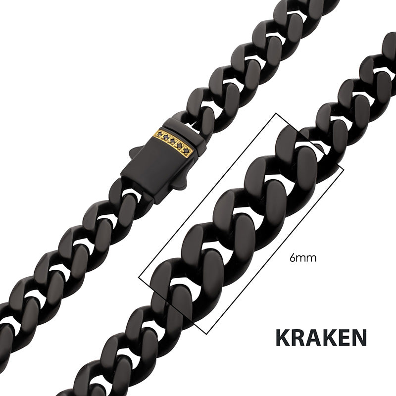 6mm Black IP Steel Matte Finis