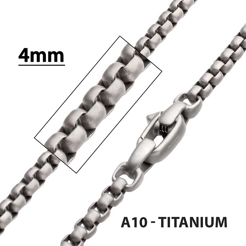 4mm Titanium Matte Finish Box