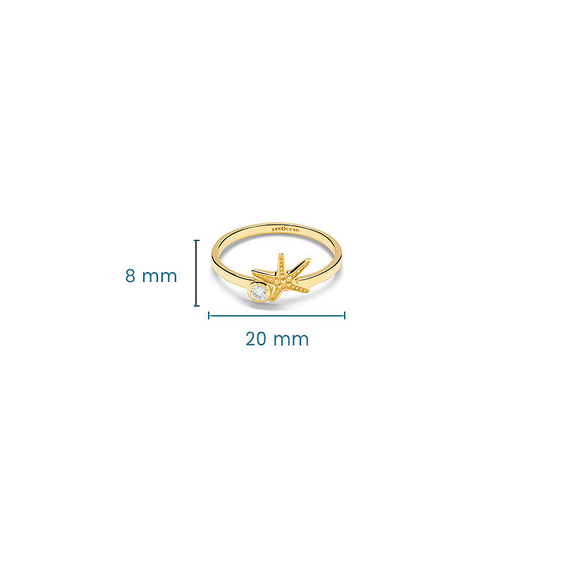 14kt Gold Lab Diamond Star Fis