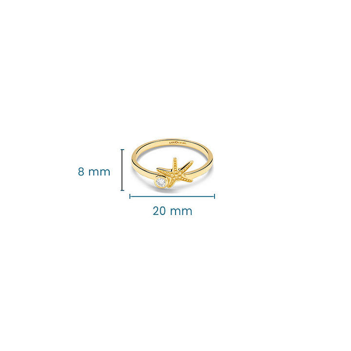 14kt Gold Lab Diamond Star Fis