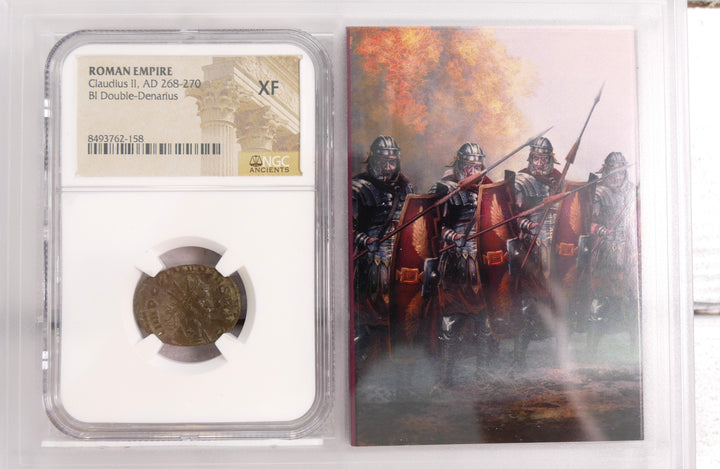 ROMAN EMPIRE 268-270 AD BI DOUBLE DENARIUS Mint