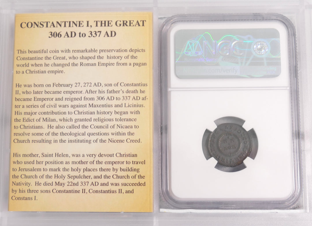 "Constantine Bi Nummus Coins" Roman Empire 307-337 AD  AU