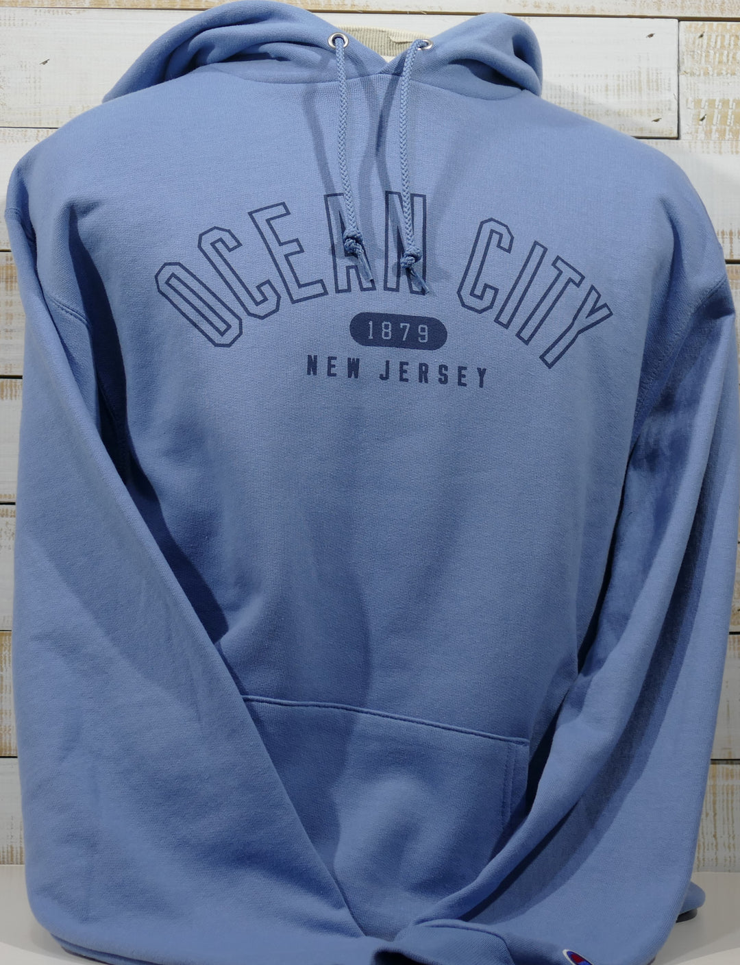 Champion - Long Sleeve Hooded Sweatshirt - Blue (Extra Large)