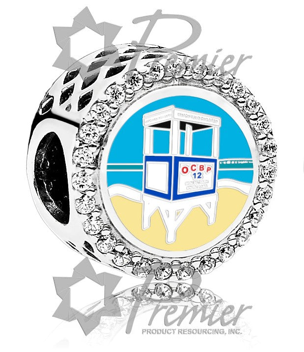 Pandora - LifeGuard Stand Sterling Silver OC Button Charm