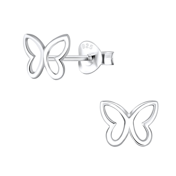 SS Butterfly Cut Out Earrings