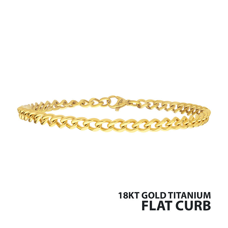 4.35mm 18Kt Gold IP Titanium F