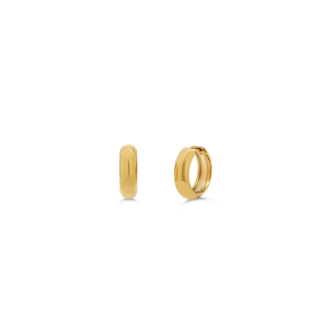 Jet Set Huggie Hoop - 13MM Gol
