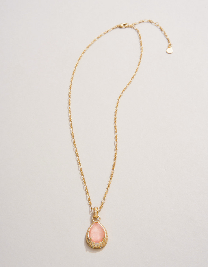 KARINA TEARDROP NECKLACE 18" P