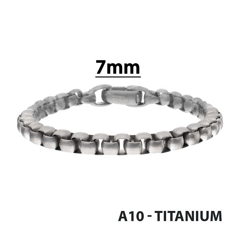 7mm Titanium Matte Finish Box