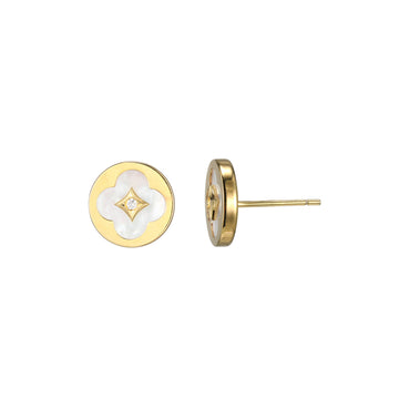SS GP MOP BLISS DISC STUDS