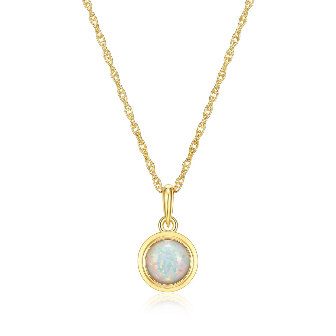 REIGN YGP OPAL BEZEL NECKLACE