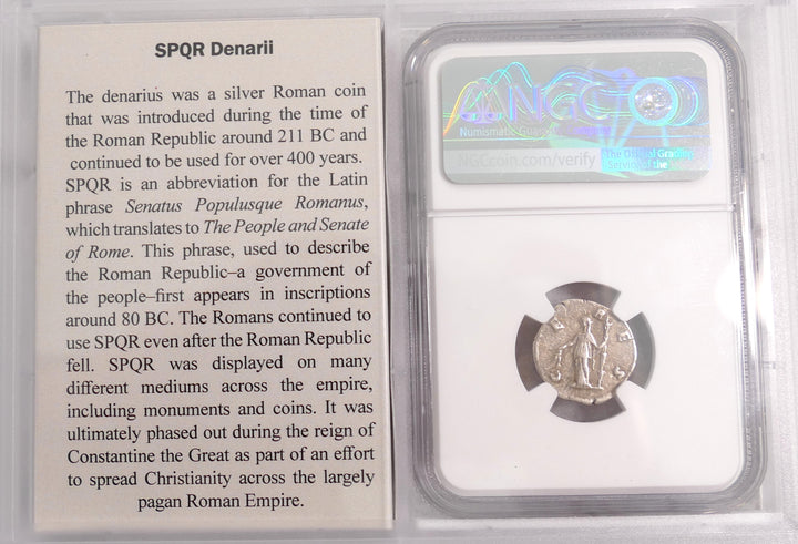 ROMAN EMPIRE 177-182/3 AD AR DENARIUS