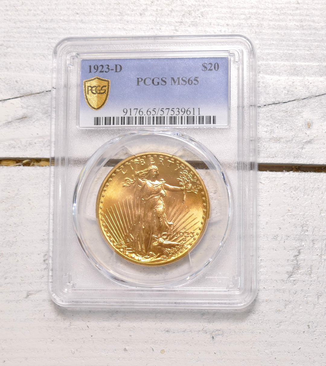 US1923 DOUBLE EAGLE DENVER MINT MS 65