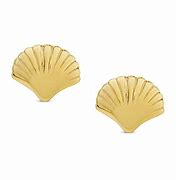 Lily Nily - Sterling Silver - 18K Gold Plated Stud Shell Earrings