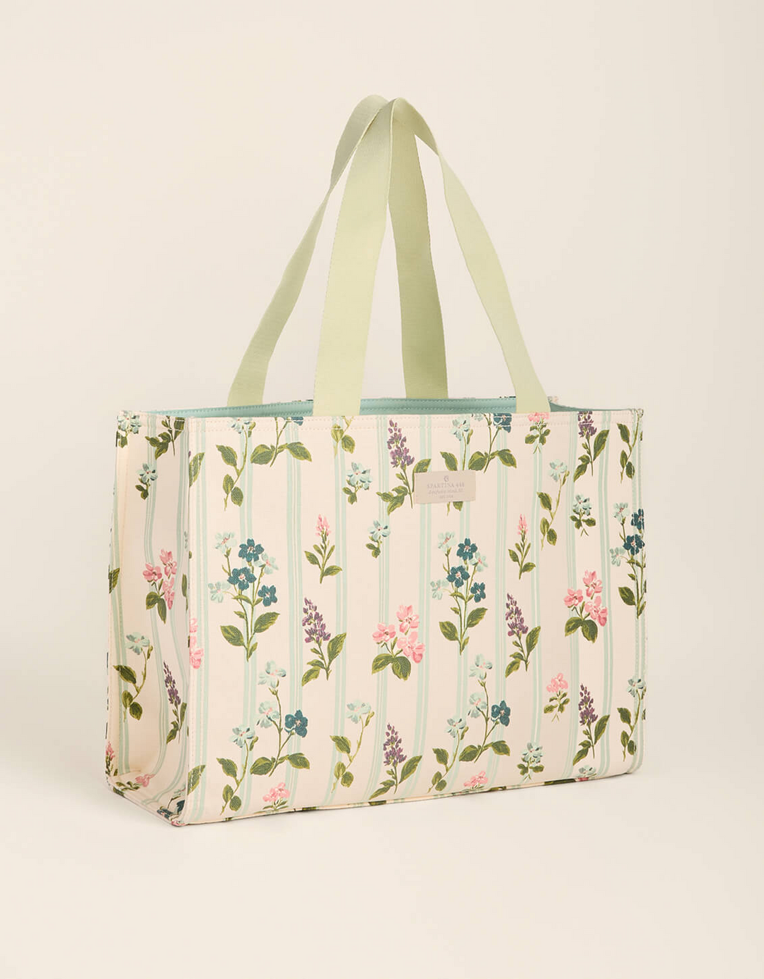 MARKET TOTE BLOOMING STRIPE
