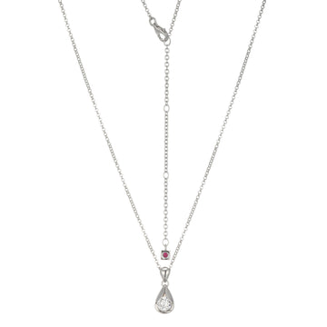 SS RHOD CZ TULIP NECK