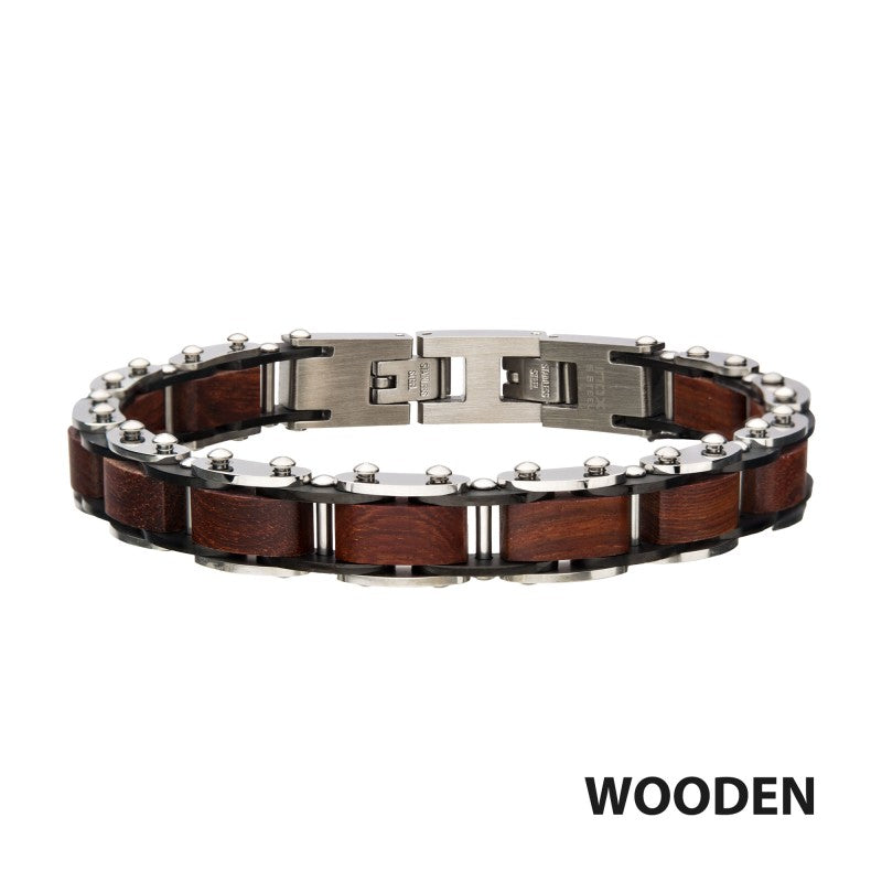 Stainless Steel with Red Sanda