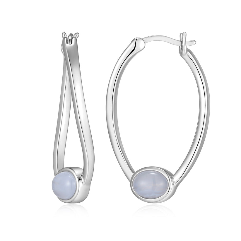 Sterling Silver Blue Lace Agat