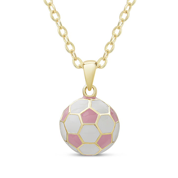 Soccer Ball Pendant - Pink