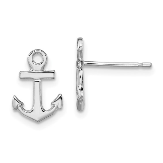 Sterling Silver Rhodium-Plated