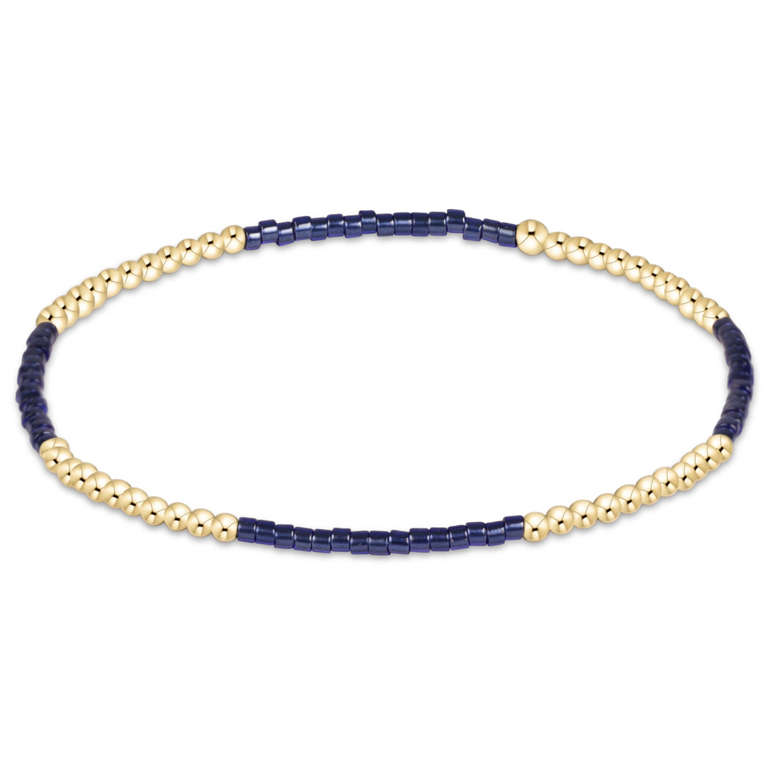 enewton - Hope Blissful Patttern Navy Gold-Filled Bracelet (Standard 6.25")