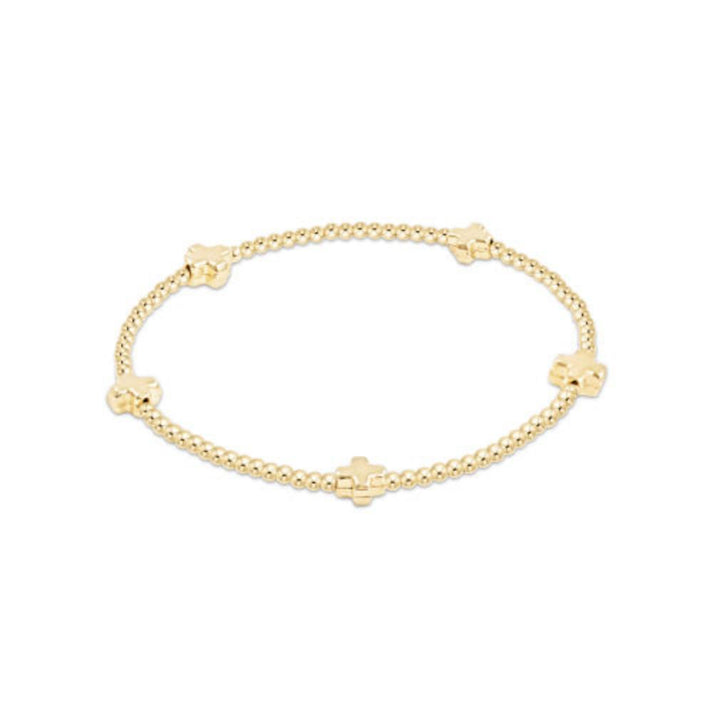 Signature Cross Small Gold 2mm