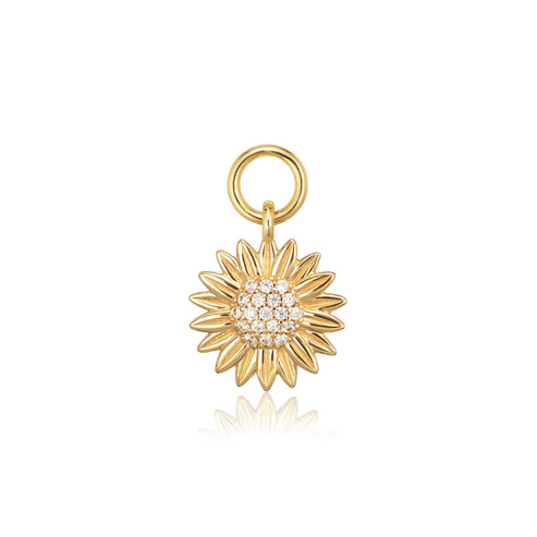GIRASOLE CHARM sun charm 18k g