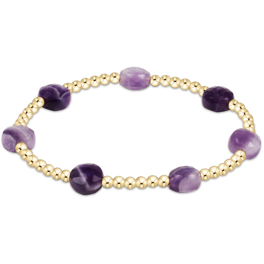 enewton - 14k gold-filled - Admire 3mm Amethyst Bead Bracelet Standard