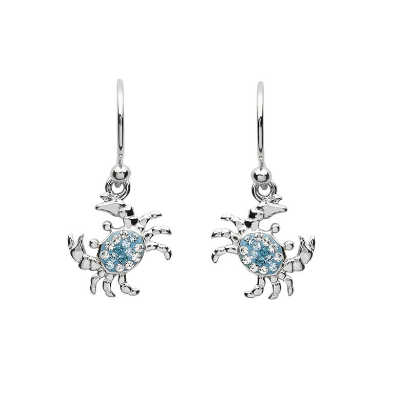 Sterling Silver Blue Swarovski