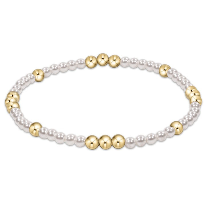 enewton - Worthy Pattern 3mm Pearl & Gold-Filled Bracelet (Standard 6.25")