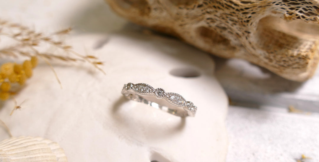 14K Yellow Gold 0.22ct Natural Diamond Ring (Size 6.5)