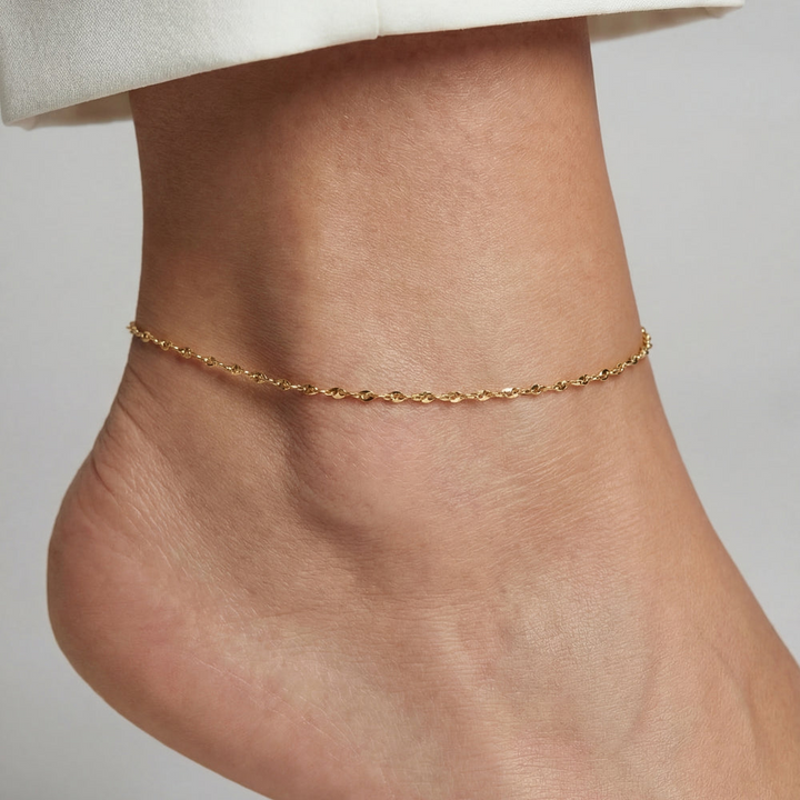 Sif Jakobs - Sterling Silver - Gold Plated "Asola Ankle" Chain Anklet
