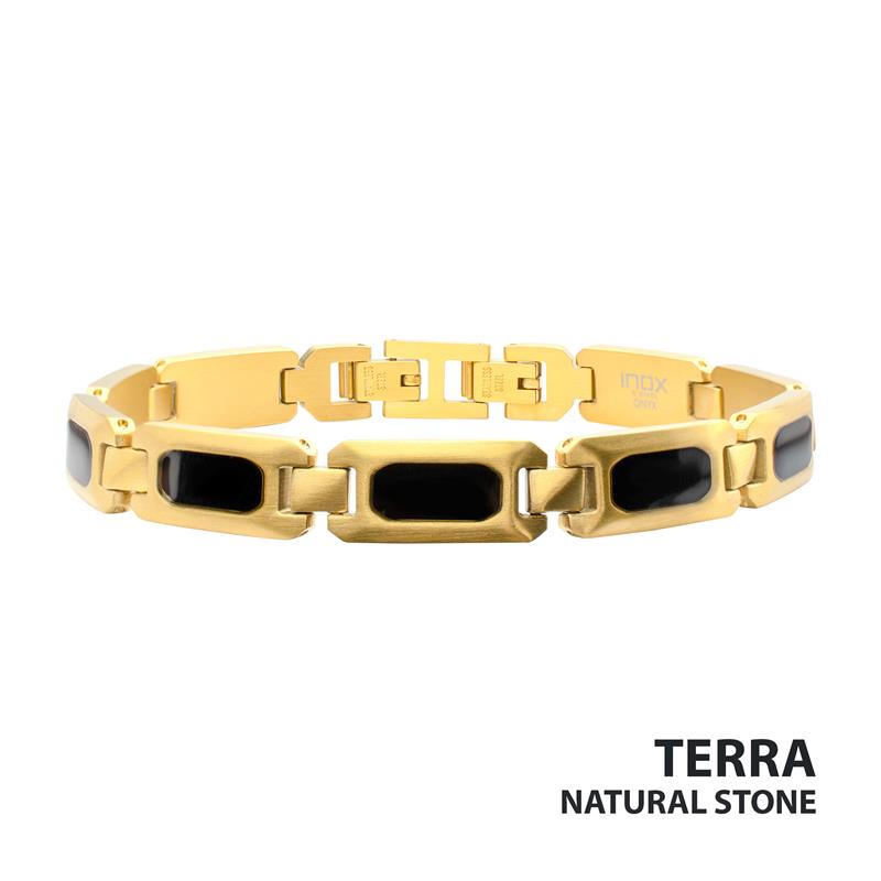 18Kt Gold IP Matte Finish Stee