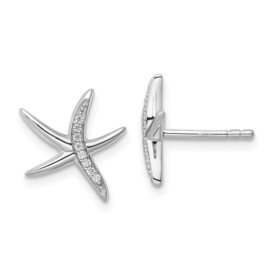 Sterling Silver Rhodium-Plated