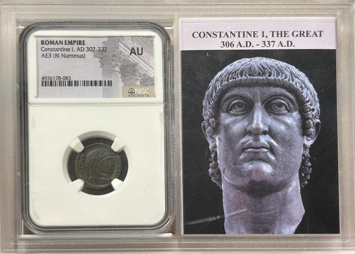 "Constantine Bi Nummus Coins" Roman Empire 307-337 AD  AU