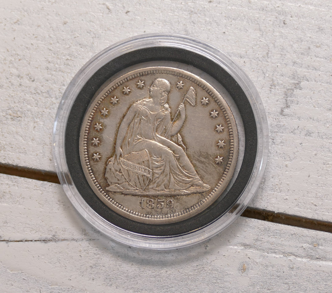 US 1859 SEATED LIBERTY DOLLER NEW ORLEANS MINT