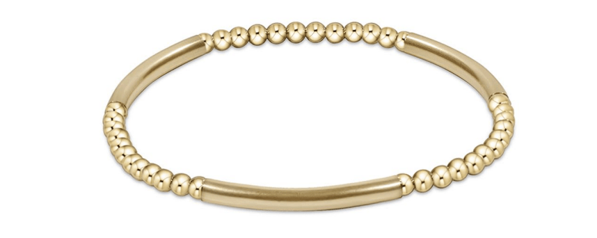 enewton - 14k gold-filled - Yellow Gold - Bliss Bar - 3MM Bead Bracelet