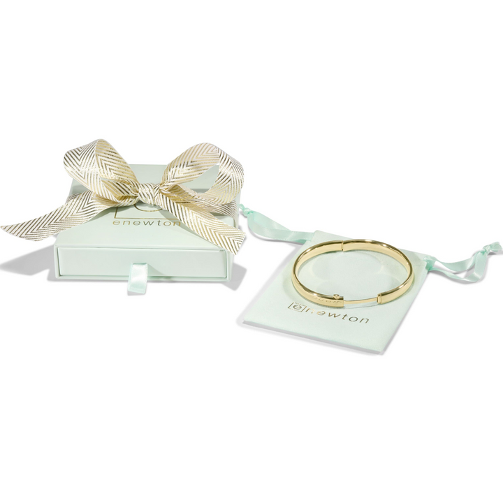 enewton - 14k gold-filled - Yellow Gold Cherish Bangle Bracelet medium 7.5" diameter