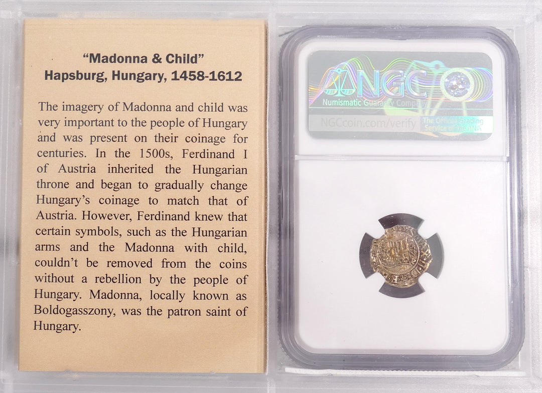 HUNGARY AD1565-1576 DENAR Madonna & Child