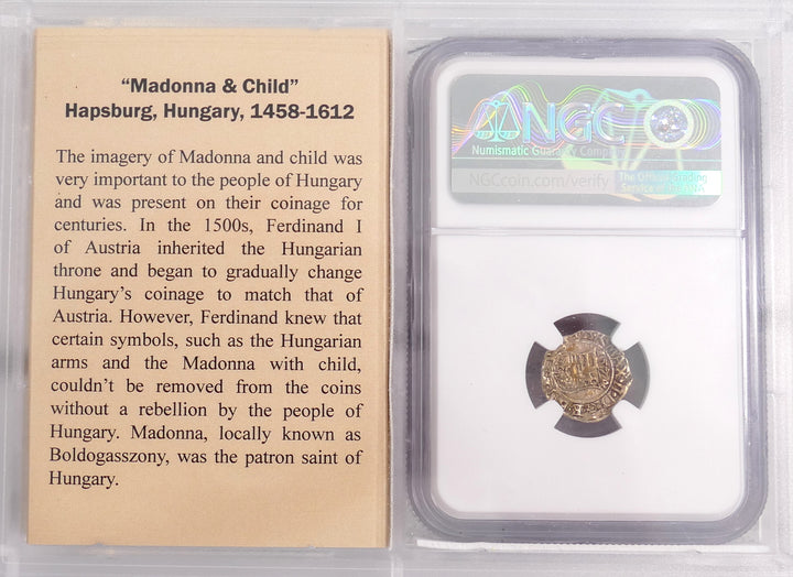 HUNGARY AD1565-1576 DENAR Madonna & Child