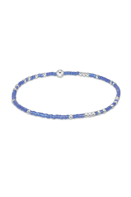 enewton - Sterling Silver - - Bright Blue - 2mm Hope Unwritten Bead Bracelet