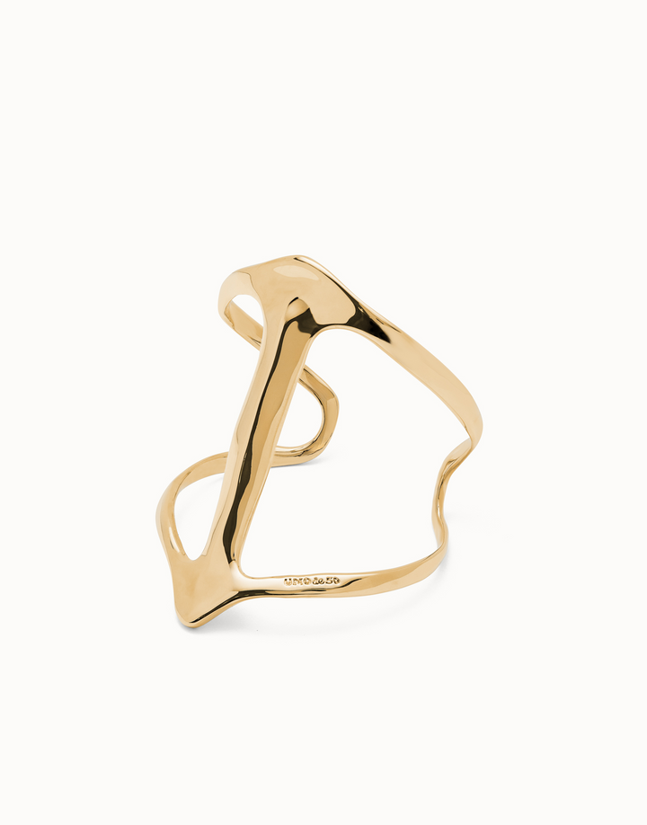 Uno de 50 - - 18K Gold Plated Lrg Manta Ray - "Ser Majestuosa" Cuff Bracelet
