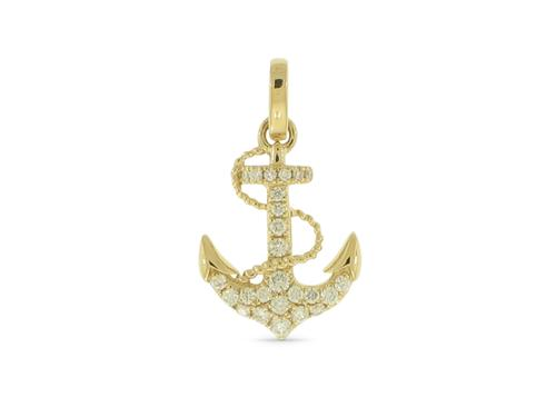 14KY Mini Anchor & Rope Pendan