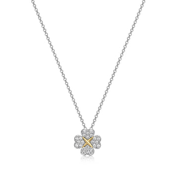 REIGN SS/TT CLOVER CLEAR PAVE