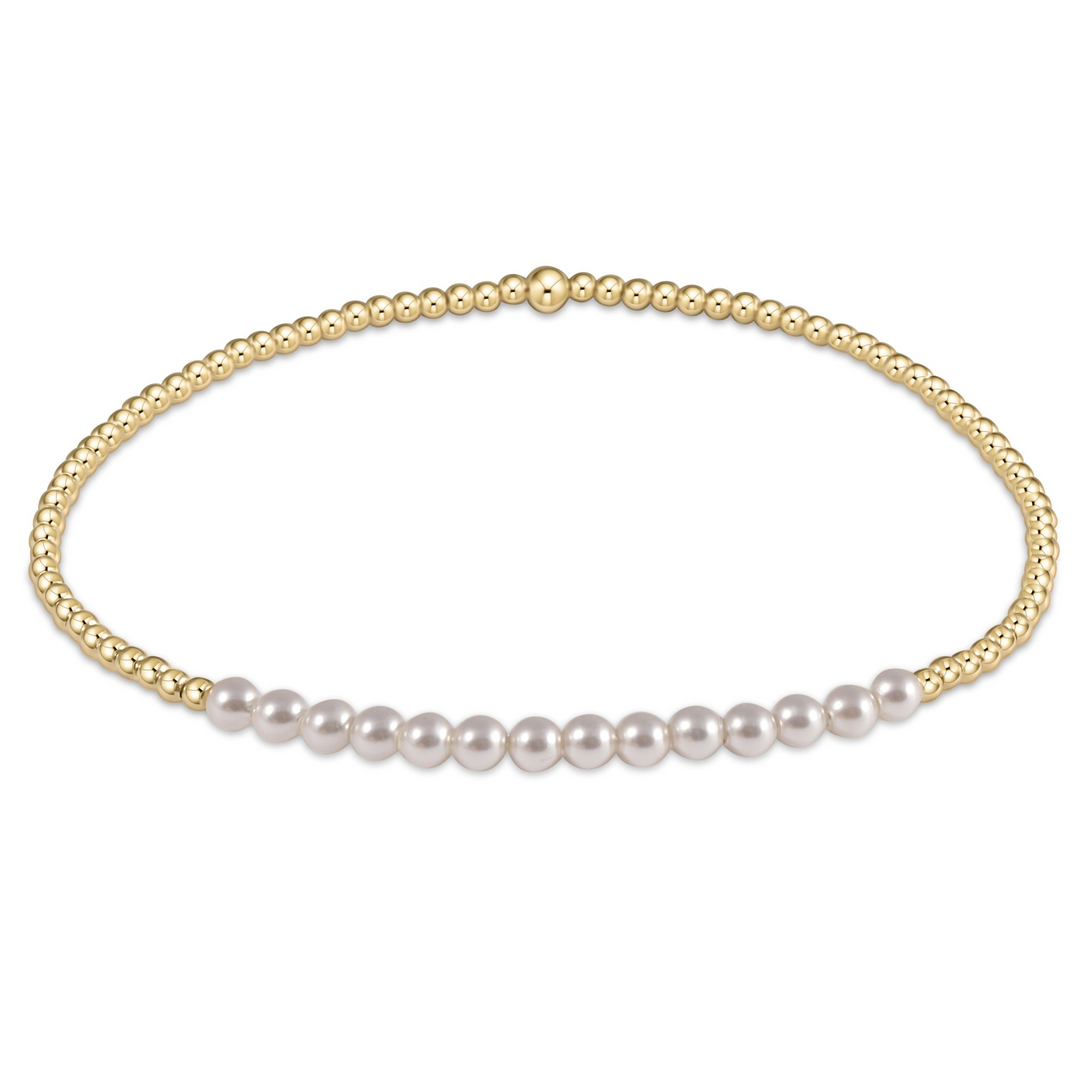 enewton - Gold Bliss 2mm Pearl & Gold-Filled Bracelet (Standard 6.25")