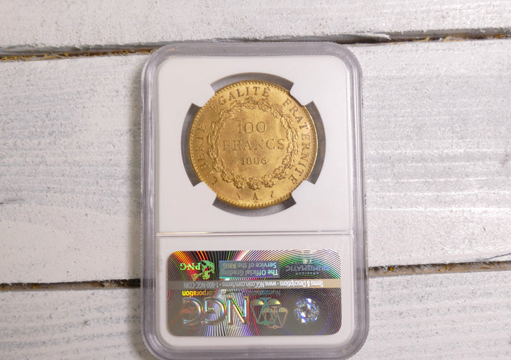 FRANCE 1886 100 FRANCS A Mint MS63
