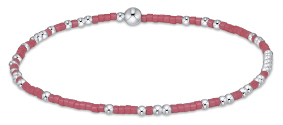enewton - Sterling Silver - Bright Pink 2mm Hope Unwritten Bead Bracelet