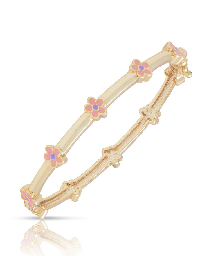 Flower Station Bangle - Pink