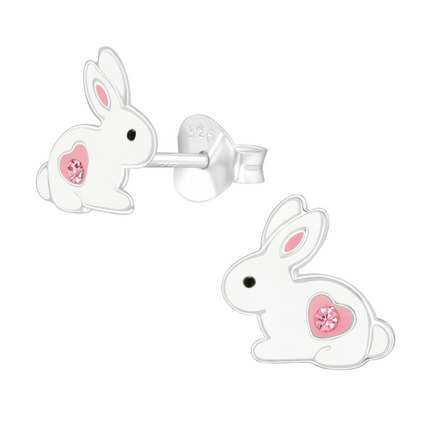 SS Heart Bunny Earrings