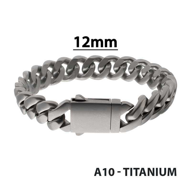12mm Titanium Matte Finish Cur